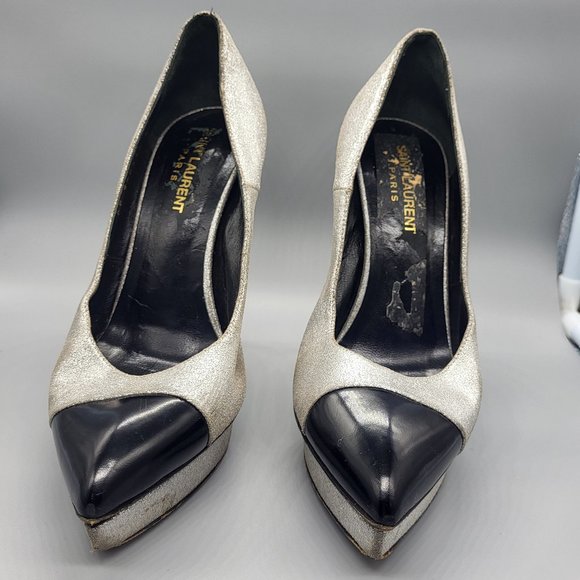 Saint Laurent Janis Platform Pumps - Picture 16 of 17